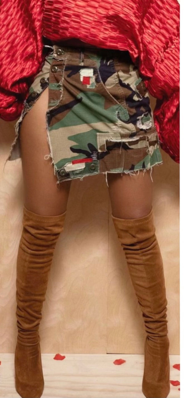 Army Fatigue/ Leg Out Skort